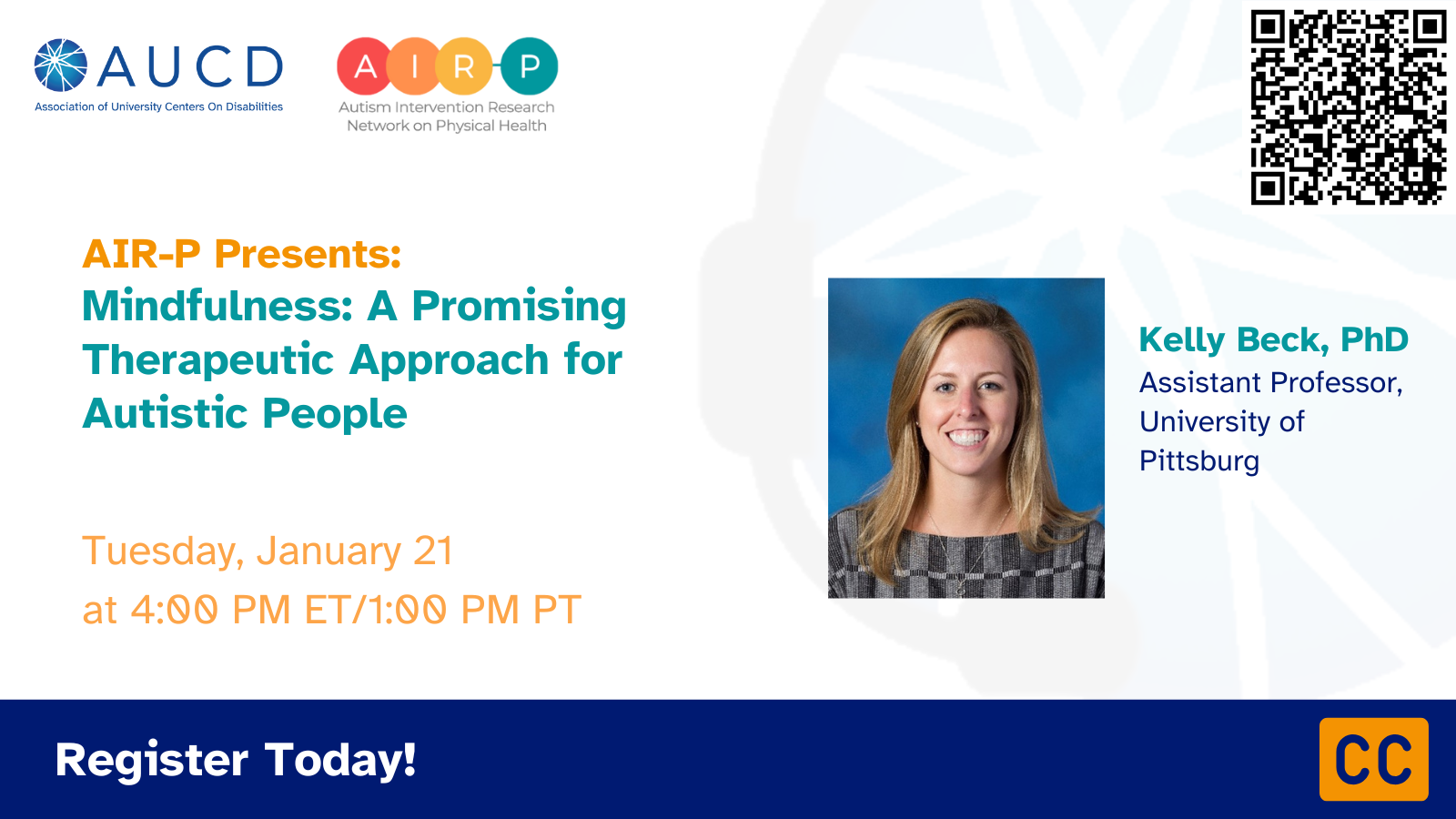 AUCD / AIR-P Webinar graphic pictures Dr. Laura Graham Holmes, Lane Edwards, Regina Firpo-Triplett, and BA Laris. Text reads: Skillfix: A Community-Engaged Process to Create Short Videos that Enhance Skills Across Populations, Available on the AIR-P Network YouTube Channel. Now Archived!